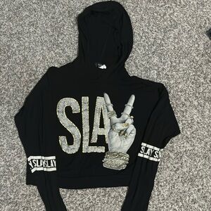 Small Dice hooded active top